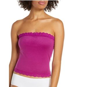 HANKY PANKY Shelf Bra Bandeau Top In Boysenberry